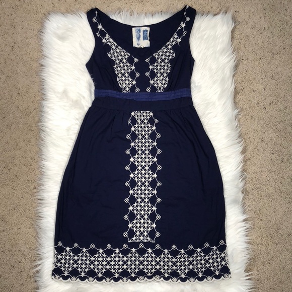 Anthropologie Dresses & Skirts - HP  Anthropologie | Navy & White Dress
